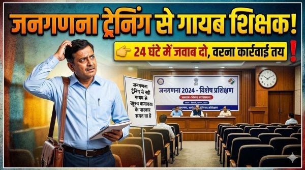 गौरेला-पेंड्रा-मरवाही में सख्ती :  जनगणना प्रशिक्षण से गैरहाजिर दो शिक्षकों को नोटिस