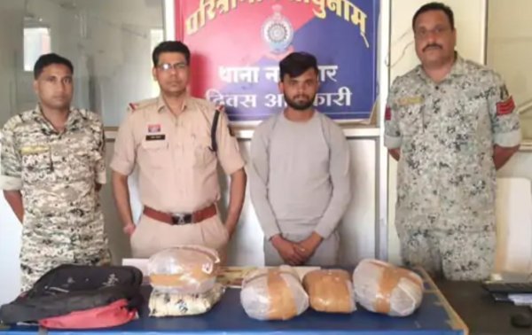 गांजा तस्करी का भंडाफोड़: 5.265 किलो मादक पदार्थ के साथ युवक गिरफ्तार, ओडिशा से MP ले जा रहा था खेप