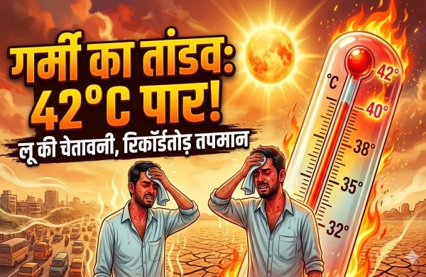 छत्तीसगढ़  में गर्मी  : तापमान 42 डिग्री पहुंचा, 16 अप्रैल से कई इलाकों में लू चलने की आशंका, सतर्क रहने की चेतावनी