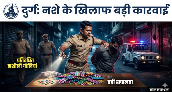 नशे के खिलाफ कार्रवाई : आर्य नगर में छापा, 1.20 लाख की नशीली दवाओं के साथ आरोपी गिरफ्तार