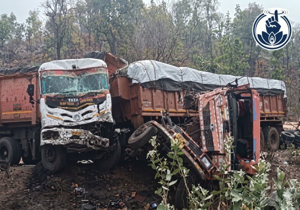 भीषण हादसा: तीन ट्रेलर और कार की टक्कर में चार घायल, गुरसिया–जड़गा मोड़ बना ब्लैक स्पॉट
