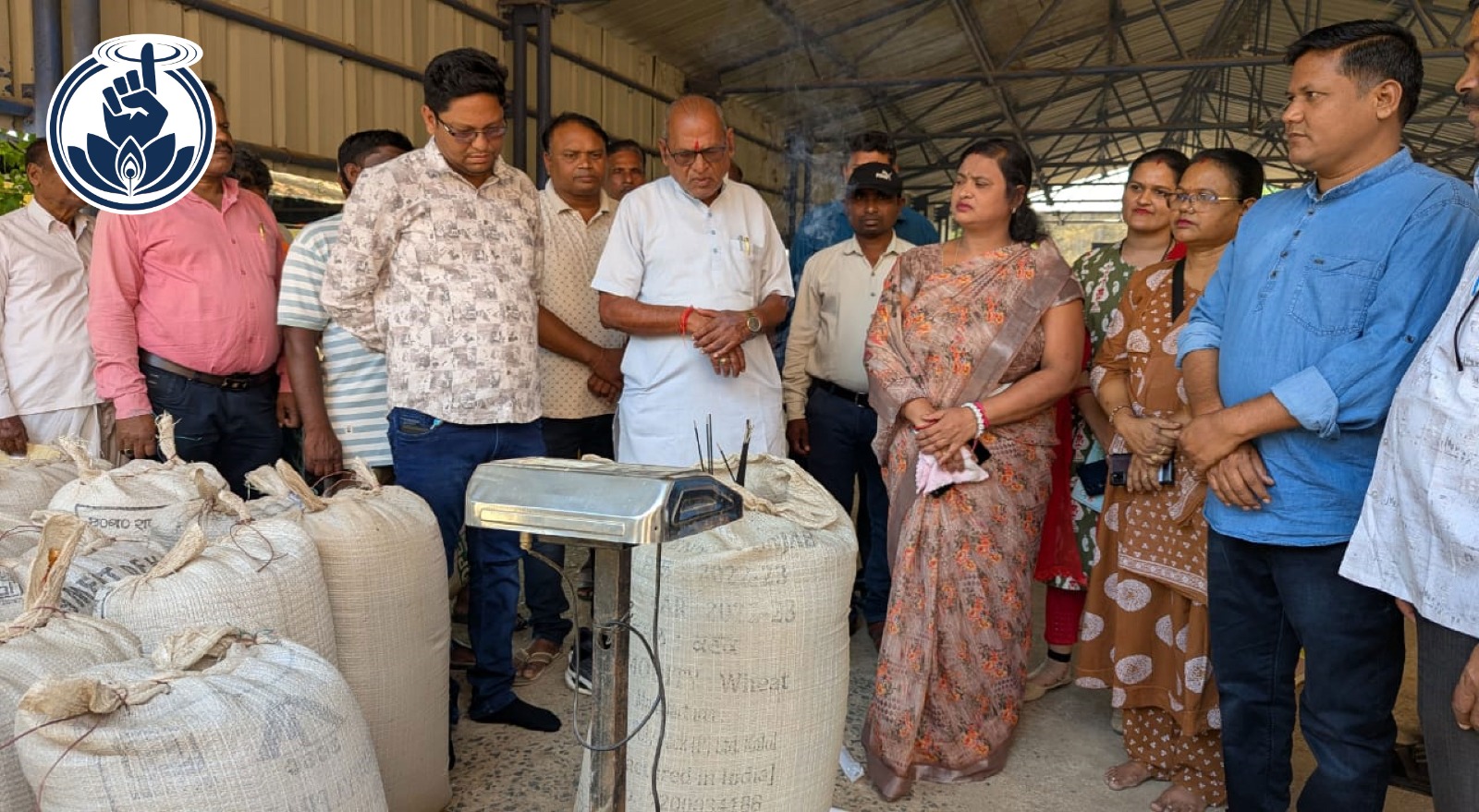 तौल प्रक्रिया एवं खरीदी व्यवस्था का निरीक्षण