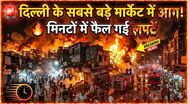 गांधी नगर मार्केट आग, हजारों दुकानों वाले कपड़ा बाजार में मची अफरा-तफरी