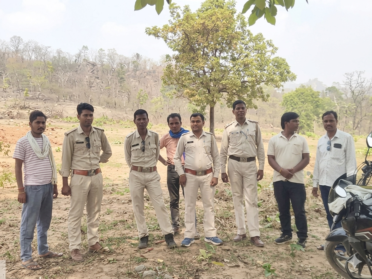 सूचना के बाद मौके का निरीक्षण