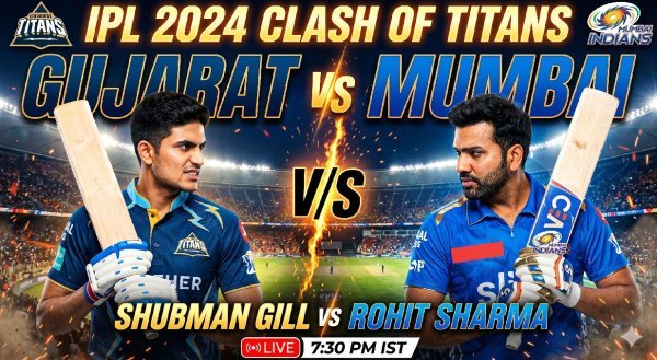 आईपीएल 2026 : गुजरात टाइटंस की जीत की लय या मुंबई इंडियंस की वापसी, अहमदाबाद में हाई-वोल्टेज मुकाबला आज