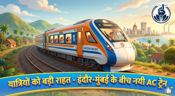 नया विकल्प : इंदौर–मुंबई के बीच नई एसी स्पेशल ट्रेन शुरू, यात्रियों को मिली बड़ी राहत