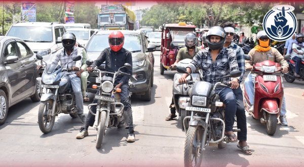 बिना हेलमेट पर सख्ती : 23 हजार से अधिक चालान, 1.15 करोड़ जुर्माना वसूला