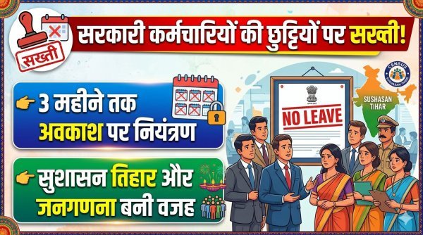 छुट्टियों पर सख्ती: बिना अनुमति अवकाश पर रोक, प्रशासनिक कामकाज के लिए नए निर्देश