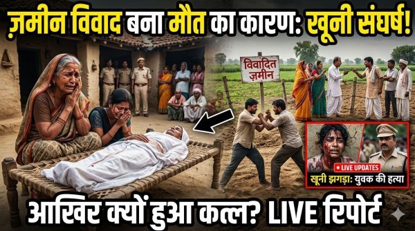 जमीन विवाद : छोटे भाई ने बड़े भाई को जिंदा जलाया