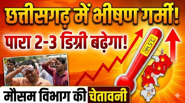 बढ़ेगी गर्मी : अगले 3 दिनों में तापमान 2–3°C तक चढ़ने के आसार, कई जिलों में लू के अलर्ट