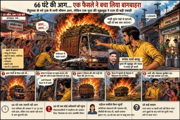 आग… आग… !  66 घंटे तक बागबाहरा में सुलगती रही दहशत, रूपेश के एक फैसले ने टाल दी तबाही