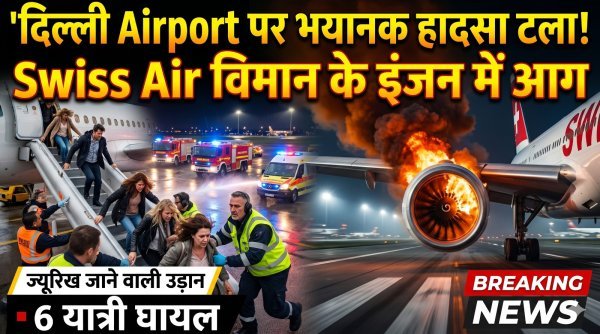 बड़ा विमान हादसा टला : टेकऑफ के दौरान स्विस एयर के इंजन में लगी आग, 6 घायल
