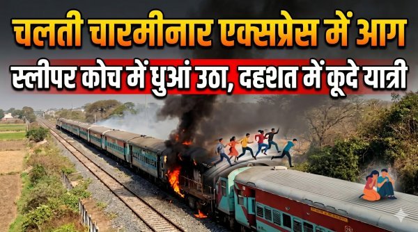 एक्सप्रेस में आग : स्लीपर कोच में धुआं उठा, दहशत में कूदे यात्री