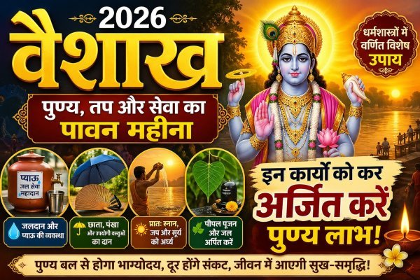 वैशाख 2026 : पुण्य, तप और सेवा का पावन महीना, इन कार्यों से करें भाग्योदय का मार्ग प्रशस्त