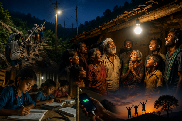 रोशनी का पहला सवेरा : 78 साल बाद अबूझमाड़ के इतापानार में जला पहला बल्ब, जागती आंखों ने देखा इतिहास