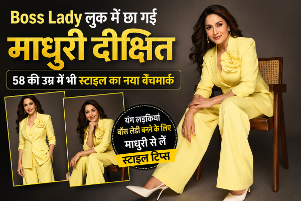 Boss Lady Look में छा गईं Madhuri Dixit, 58 की उम्र में भी स्टाइल का नया बेंचमार्क