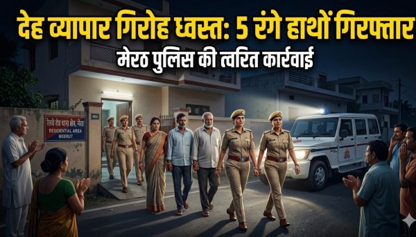 रैकेट का पर्दाफाश : पुलिस ने पति-पत्नी गैंग के ठिकाने पर मारा छापा, 5 गिरफ्तार