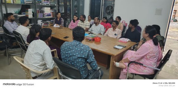महाविद्यालय में नव-नियुक्त लैब अटेंडेंट्स का स्वागत एवं परिचय हेतु बैठक का आयोजन