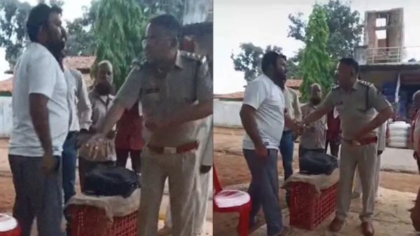 बवाल : नाके पर गाड़ी नहीं रोकने पर बिफरे थाना प्रभारी, व्यापारी को सरेआम जड़ दिया थप्पड़