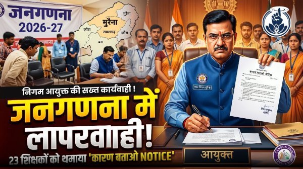 कारण बताओ नोटिस : जनगणना कार्य में लापरवाही पर प्रशासन का डंडा, 23 कर्मचारियों को मांग जवाब