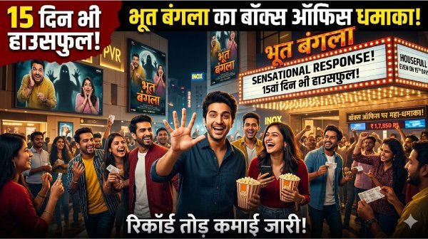 धमाल जारी : भूत बंगला का बॉक्स ऑफिस पर 15वें दिन भी मजबूत पकड़, 220 करोड़ पहुंचा वर्ल्डवाइड कलेक्शन