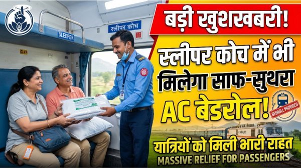 रेलवे का बड़ा फैसला : अब स्लीपर क्लास में भी मिलेगा AC जैसी सुविधाओं का आनंद, 15 मई से बदल जाएगा सफर का अनुभव