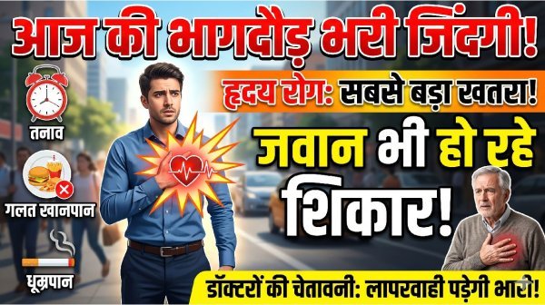 हृदय रोग : सबसे बड़ी स्वास्थ्य चुनौती, हार्ट अटैक और दिल की बीमारियां, जानें कारण और बचाव