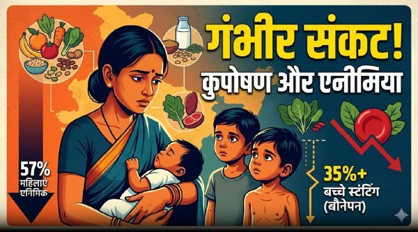 कुपोषण और एनीमिया : बच्चों व महिलाओं के लिए गंभीर स्वास्थ्य संकट