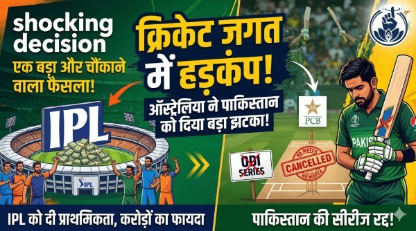 आईपीएल या पाकिस्तानी सीरीज : ऑस्ट्रेलिया के फैसले से मचा बवाल, पाकिस्तान को बड़ा झटका