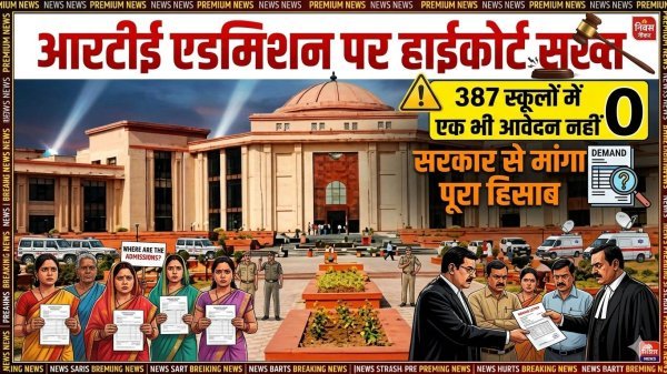 आरटीई एडमिशन पर हाईकोर्ट सख्त : 387 स्कूलों में एक भी आवेदन नहीं, सरकार से मांगा पूरा हिसाब