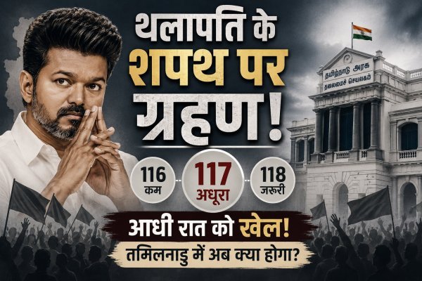 तमिलनाडु में सत्ता का सस्पेंस : 116, 117, 118 के खेल में फंसे थलापति विजय, शपथग्रहण पर फिर लगा ग्रहण