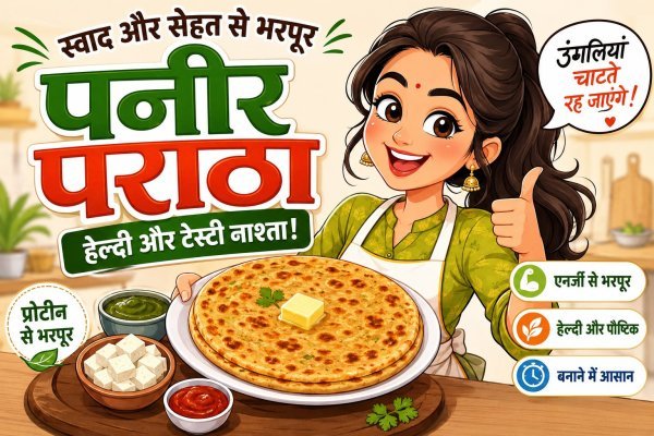 रेसिपी : नाश्ते में बनाएं स्वाद और सेहत से भरपूर पनीर पराठा, हर बाइट में मिलेगा लाजवाब स्वाद
