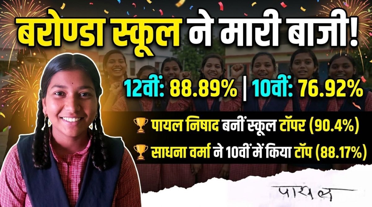 पायल-साधना बनीं स्कूल टॉपर।