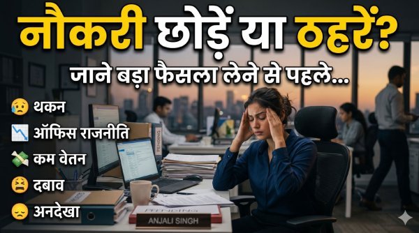 करियर का बड़ा फैसला : नौकरी छोड़ने से पहले इन बातों पर जरूर करें विचार