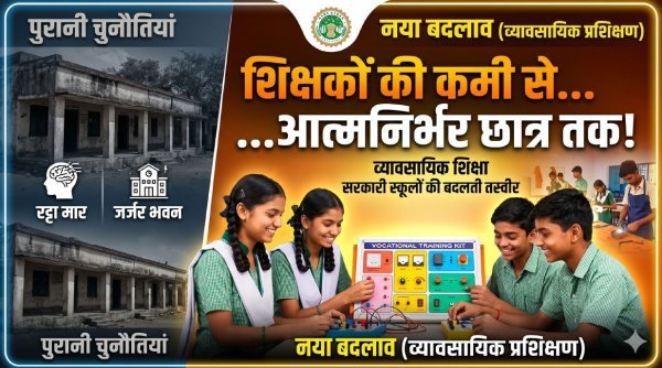 बड़ा बदलाव : किताबी ज्ञान के साथ अब हुनर की बारी, स्कूलों में बदली शिक्षा की तस्वीर