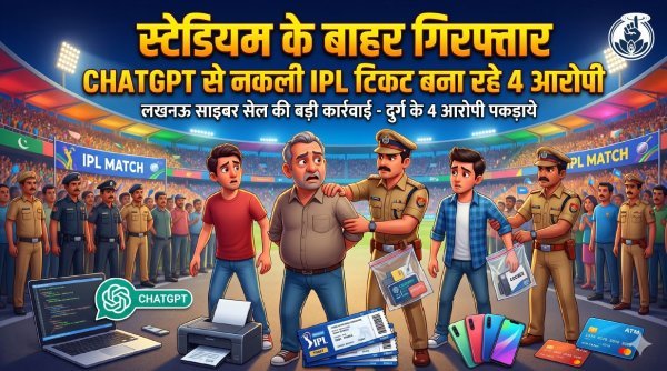 टिकट धोखाधड़ी का खुलासा : फर्जी IPL टिकट बेचने वाले गिरोह का भंडाफोड़