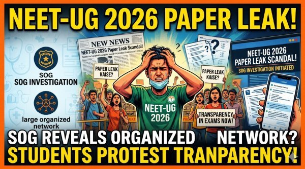 NEET-UG 2026 पेपर लीक : देश की सबसे बड़ी परीक्षा पर उठे गंभीर सवाल