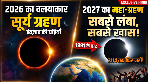 सूर्य ग्रहण 2027 : इतिहास का सबसे लंबा ग्रहण, 2114 तक नहीं होगा दोबारा