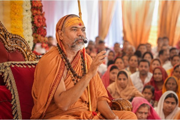 गौ रक्षा धर्म युद्ध यात्रा : शंकराचार्य जी, कैलेश्वर धाम में, संस्कार और संस्कृति की सिख