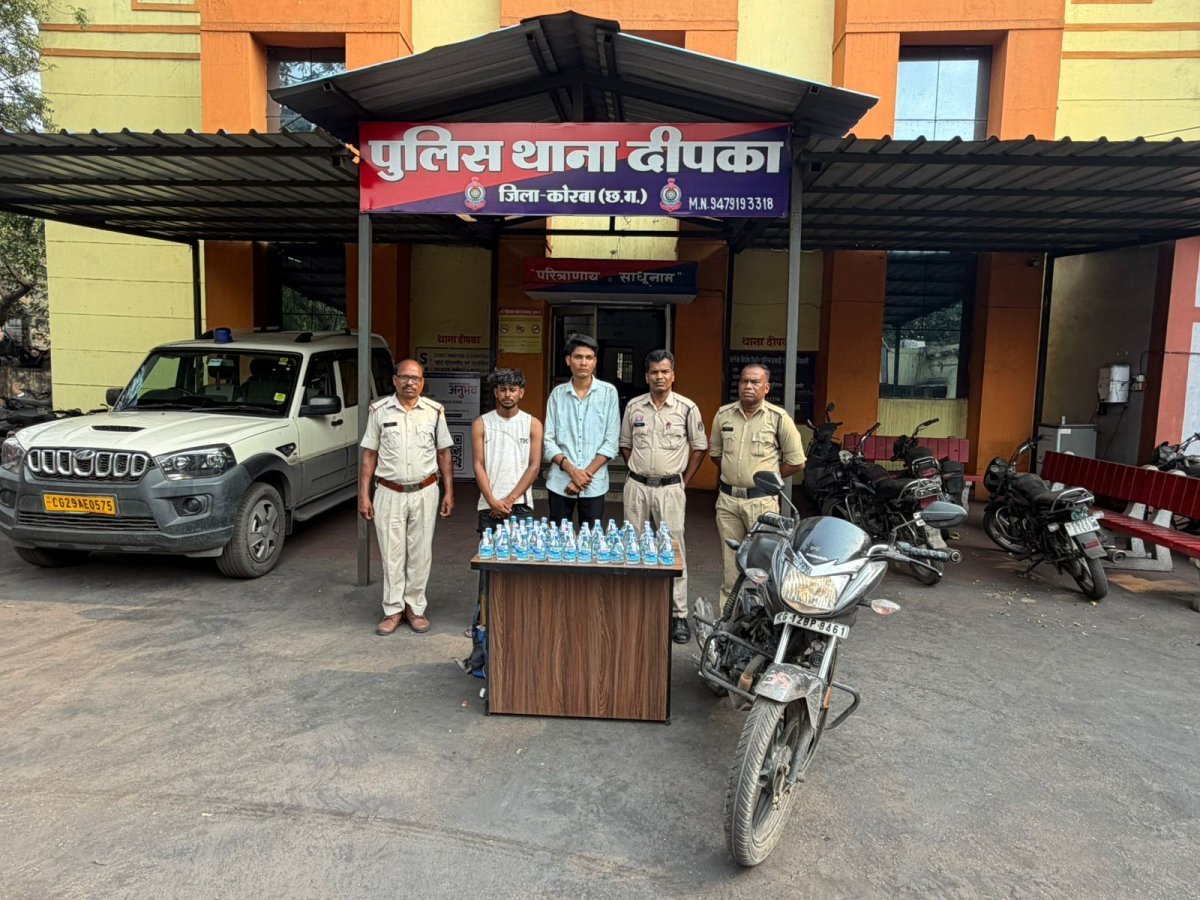 57 पौवा शराब के साथ दो गिरफ्तार