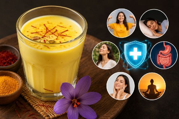 औषधीय गुण :  तनाव से नींद तक, केसर दूध के कई फायदे, ज्यादा पीना हो सकता है नुकसान