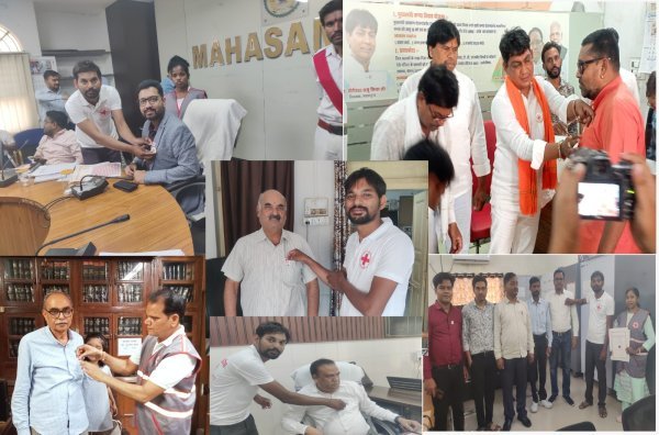 विश्व रेडक्रॉस दिवस : 500 स्टीकर के जरिए चला जनजागरूकता अभियान