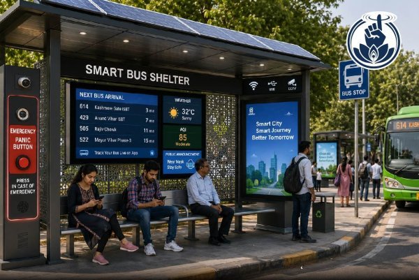 दिल्ली में परिवहन क्रांति : 650 करोड़ से बदलेंगे 3575 बस स्टॉप, स्मार्ट शेल्टर्स में मिलेंगे पैनिक बटन और लाइव ट्रैकिंग