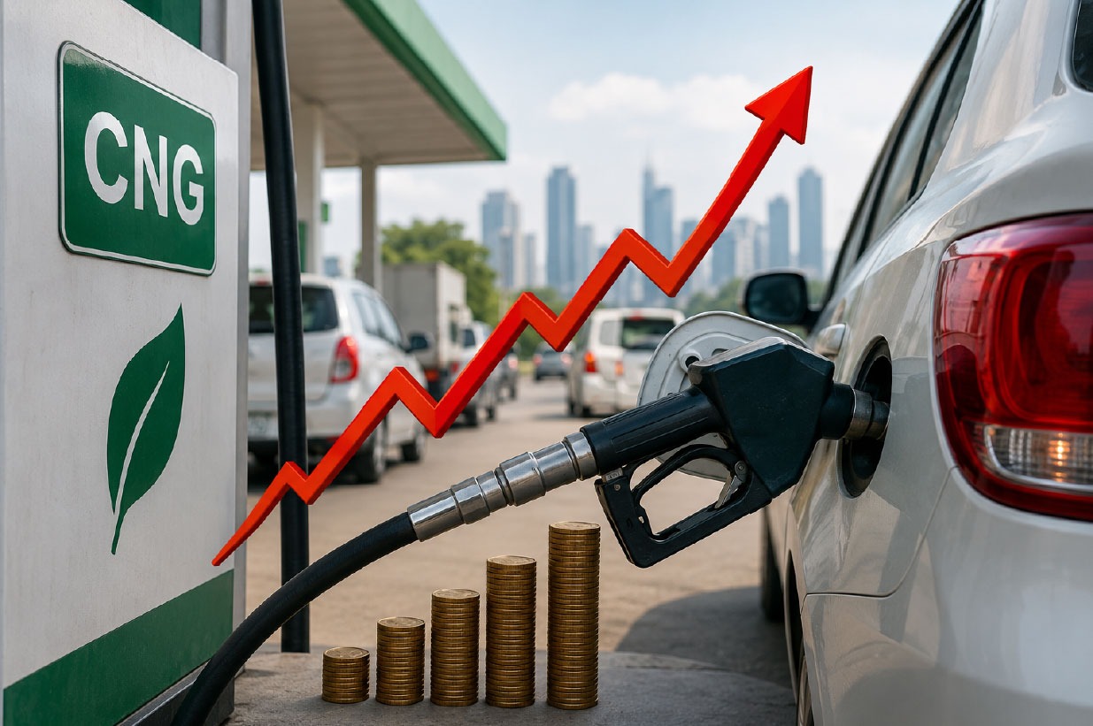 CNG की कीमतों में लगी आग