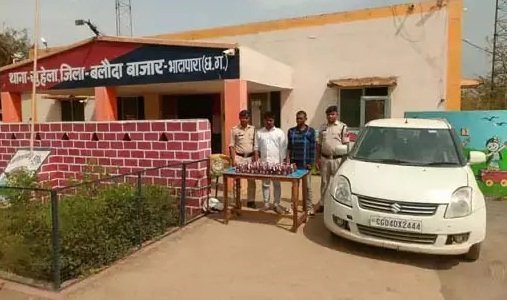 शराब तस्करी : अवैध शराब पर बड़ी कार्रवाई, 50 पाव देशी मसाला शराब के साथ तस्कर गिरफ्तार