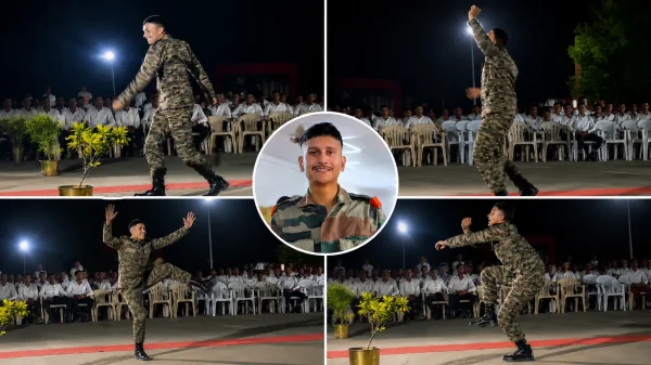 ड्यूटी दमदार, डांस भी मजेदार : पंजाबी बीट्स पर फौजी भाई ने लगाया ऐसा ठुमका, वायरल वीडियो ने इंटरनेट पर मचाया तहलका!