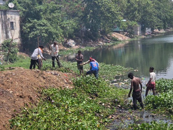 रायपुर : हांडी तालाब में गंदगी और जलकुंभी पर निगम की बड़ी कार्रवाई, कुछ ही घंटों में बदली तस्वीर