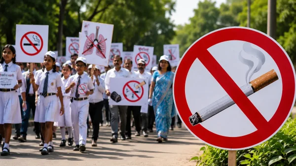 अभियान : रायगढ़ में तंबाकू के खिलाफ एकजुट हुए लोग, जागरूकता रैली से फैलाया संदेश