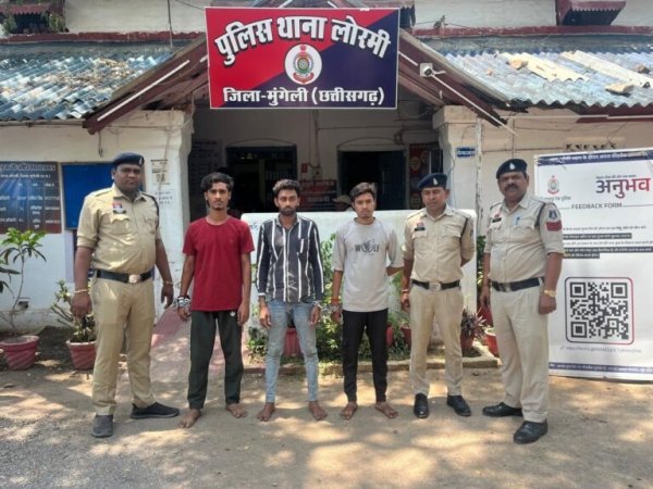 ऑपरेशन बाज : लोरमी में खूनी संघर्ष के 3 आरोपी गिरफ्तार, 4 नाबालिग बाल संप्रेक्षण गृह भेजे गए