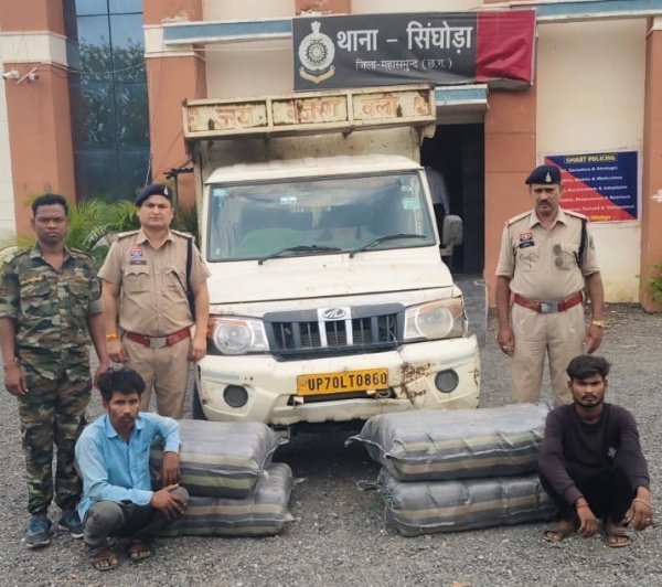 बड़ा वार : 62.85 लाख का गांजा जब्त, दो तस्कर सलाखों के पीछे